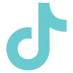 Tiktok Social Media Network Communication Internet Interaction Connection SVG Icon